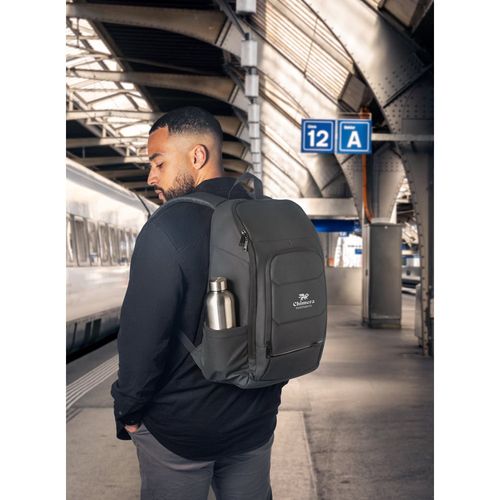 TOULON. Sac à dos pour ordinateur portable en polyester recyclé 600D haute densité 16" - 6