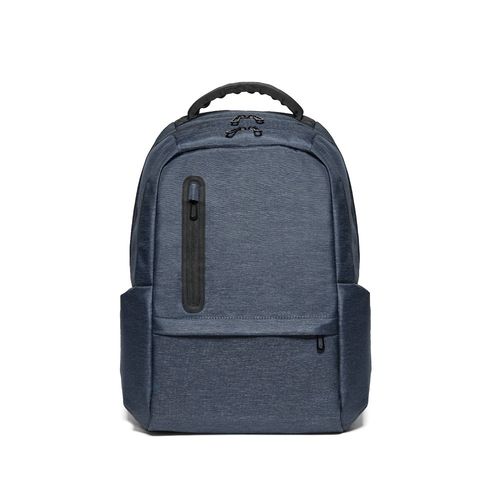 blue RE-BOSTON. Mochila impermeable para portátil de nailon reciclado 2Tone con compartimento de poliéster reciclado 210D