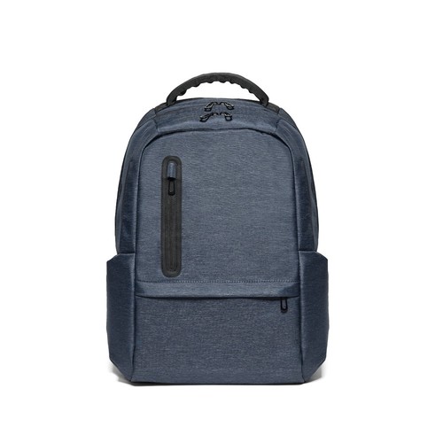 blue RE-BOSTON. Mochila para portátil de nailon reciclado resistente al agua 2Tone con compartimento 210D
