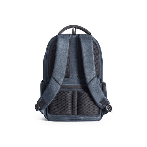 blue RE-BOSTON. Mochila para portátil de nailon reciclado resistente al agua 2Tone con compartimento 210D