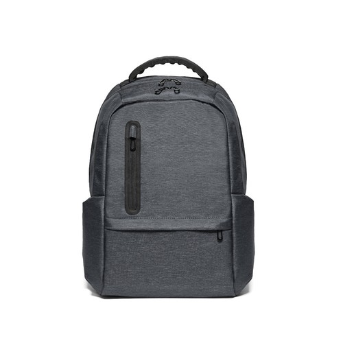gris oscuro RE-BOSTON. Mochila para portátil de nailon reciclado resistente al agua 2Tone con compartimento 210D