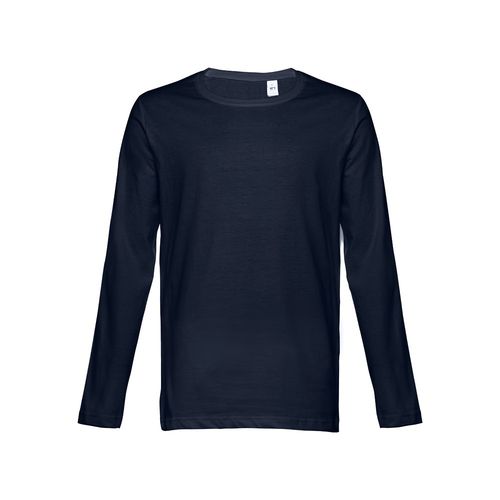azul marino THC BUCHAREST. Camiseta manga larga para hombre