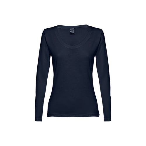 azul marino THC BUCHAREST WOMEN WH. Camiseta manga larga para mujer