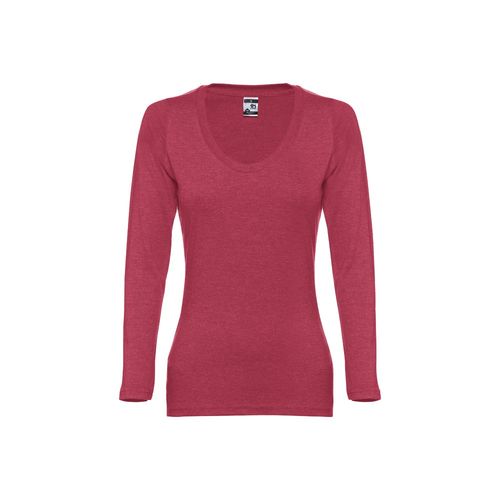 rojo chiné THC BUCHAREST WOMEN WH. Camiseta manga larga para mujer