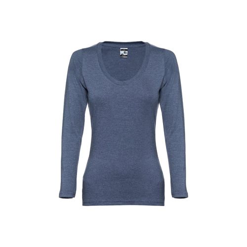 azul chiné THC BUCHAREST WOMEN WH. Camiseta manga larga para mujer