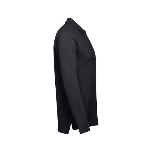 black THC BERN. Polo de manga larga para hombre