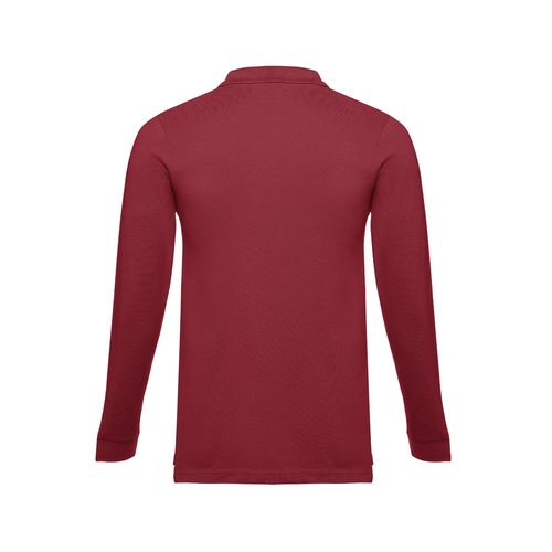 burdeos THC BERN. Polo de manga larga para hombre