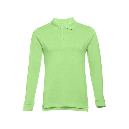 verde claro THC BERN. Polo de manga larga para hombre