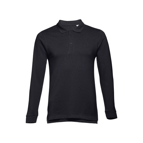 black THC BERN 3XL. Polo de manga larga para hombre