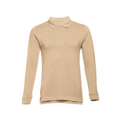 marrón claro THC BERN. Polo de manga larga para hombre