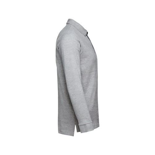 moteado gris claro THC BERN 3XL. Polo de manga larga para hombre