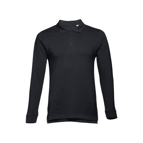 black THC BERN 3XL. Polo de manga larga para hombre