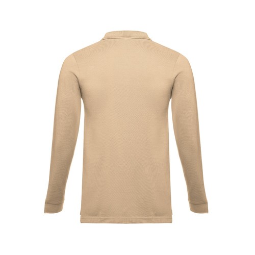 marrón claro THC BERN 3XL. Polo de manga larga para hombre