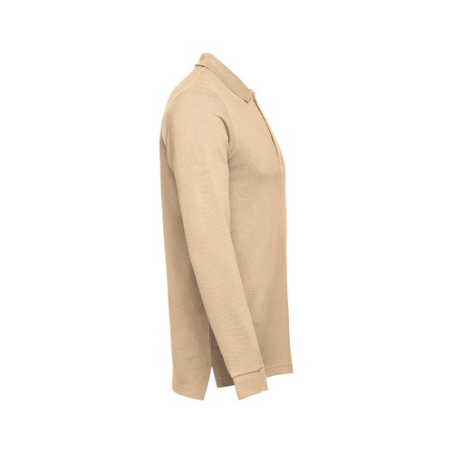 marrón claro THC BERN 3XL. Polo de manga larga para hombre