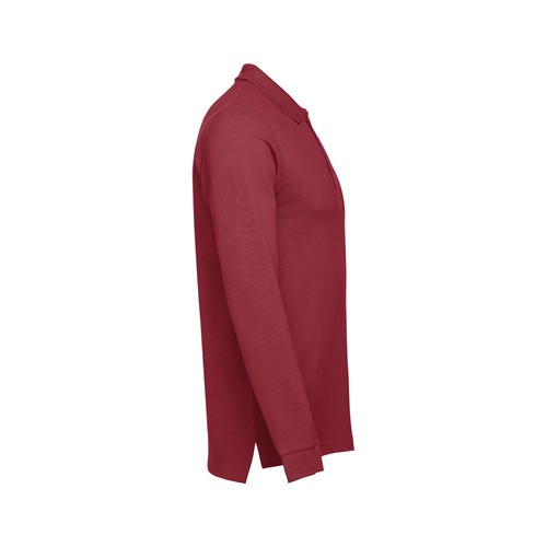 burdeos THC BERN 3XL. Polo de manga larga para hombre