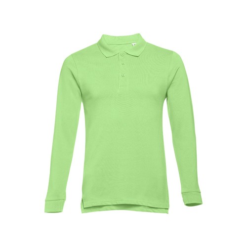 verde claro THC BERN 3XL. Polo de manga larga para hombre