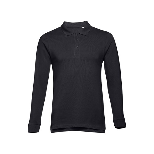 azul noche THC BERN 3XL. Polo de manga larga para hombre