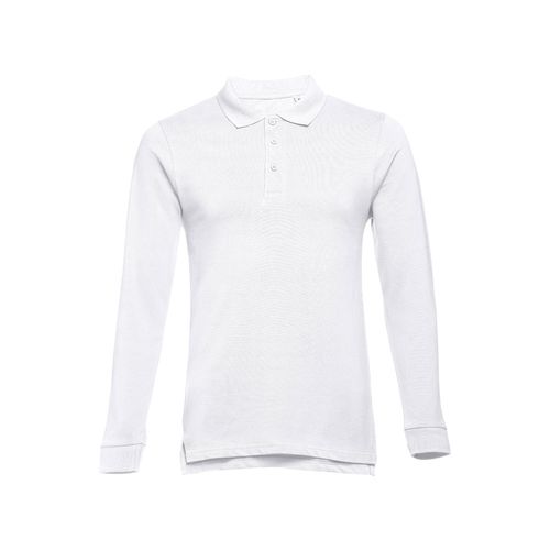 THC BERN. Polo à manches longues en coton cardé pour hommes - 3