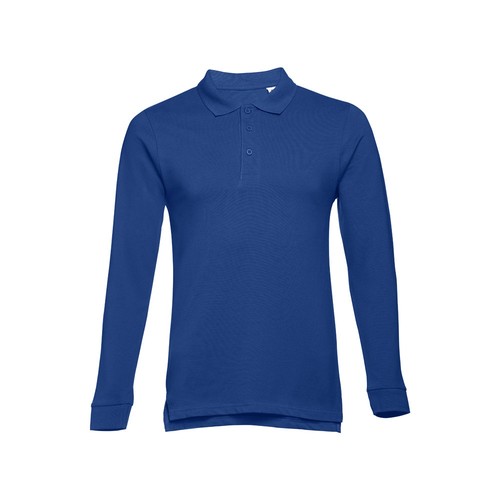 azulón THC BERN 3XL. Polo de manga larga para hombre