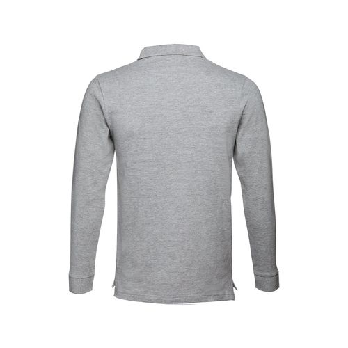 moteado gris claro THC BERN. Polo de manga larga para hombre