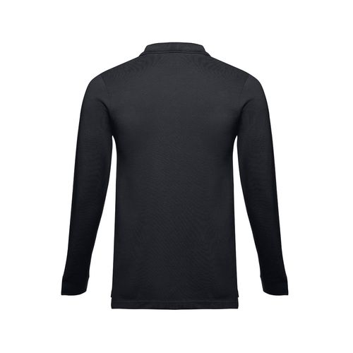 black THC BERN. Polo de manga larga para hombre
