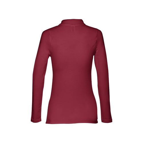 burdeos THC BERN WOMEN. Polo de manga larga para mujer