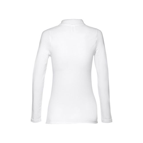 white THC BERN WOMEN WH. Polo de manga larga para mujer
