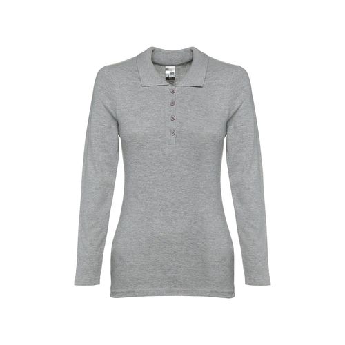 moteado gris claro THC BERN WOMEN WH. Polo de manga larga para mujer
