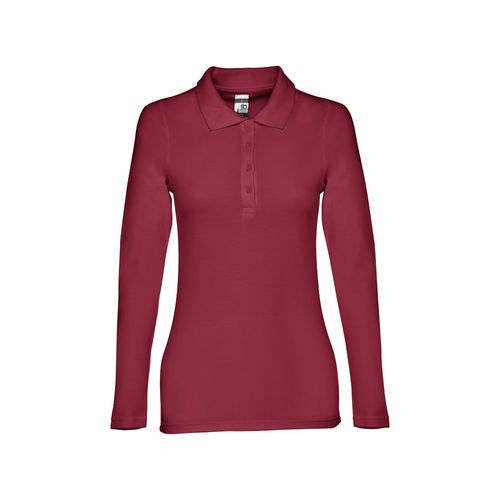 burdeos THC BERN WOMEN WH. Polo de manga larga para mujer