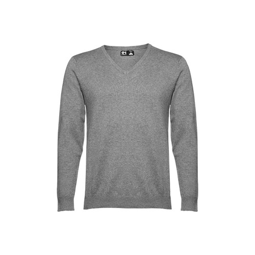 gris chiné THC MILAN. Jersey con cuello en