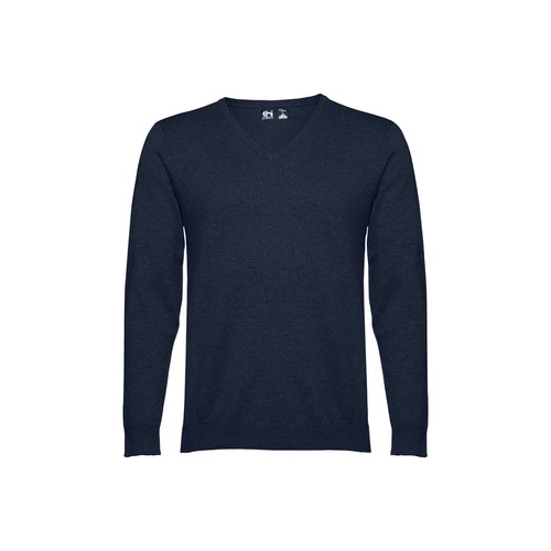 azul marino THC MILAN. Jersey con cuello en