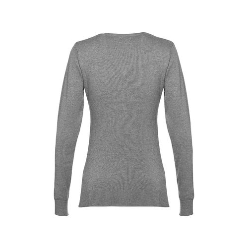 gris chiné THC MILAN WOMEN. Jersey con cuello en