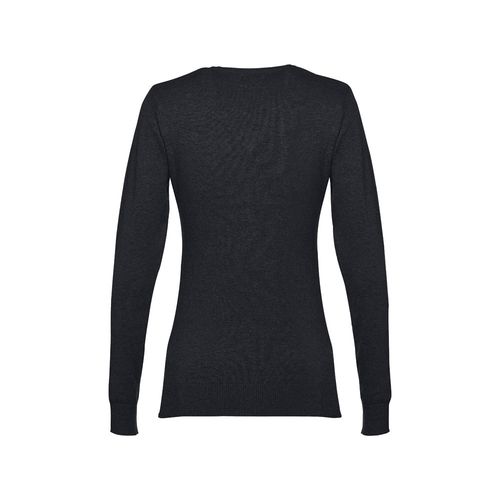 THC MILAN WOMEN. Pull à col V pour femmes en coton et polyamide - 2