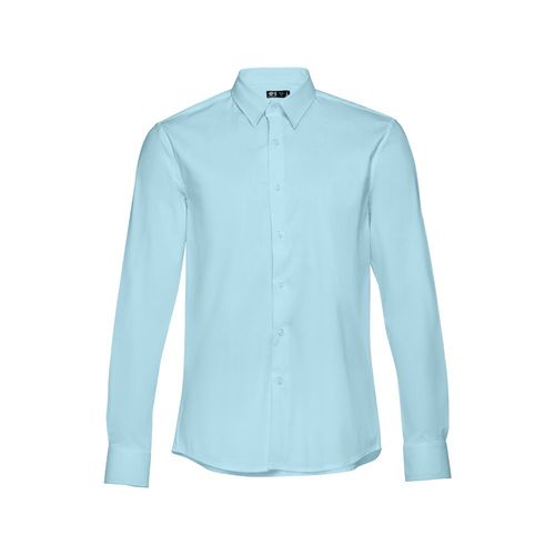 azul claro THC PARIS. Camisa de popelina para hombre
