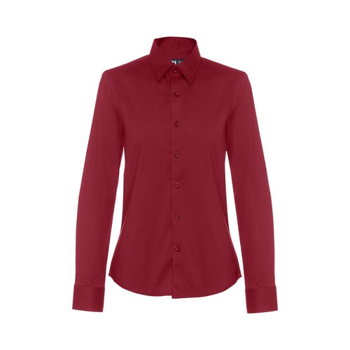 burdeos THC PARIS WOMEN. Camisa de popelina para mujer