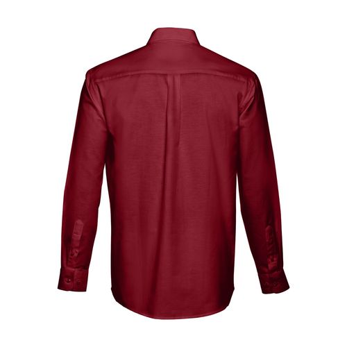 burdeos THC TOKYO. Camisa oxford para hombre