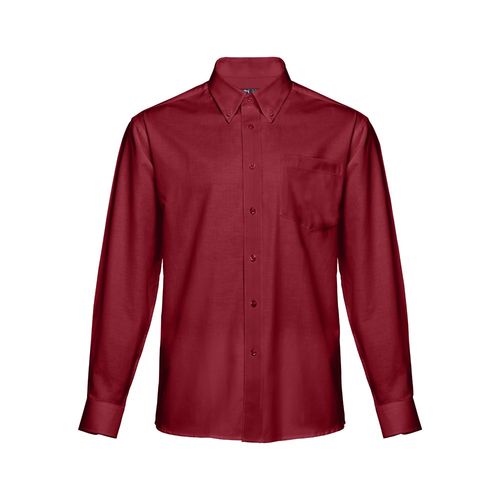 burdeos THC TOKYO. Camisa oxford para hombre