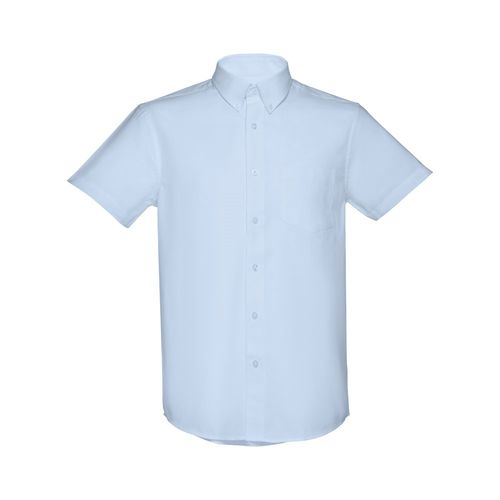 azul claro THC LONDON. Camisa oxford para hombre
