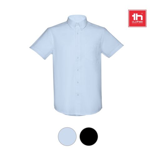 THC LONDON. Chemise oxford à manches courtes pour homme - 1