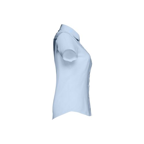 azul claro THC LONDON WOMEN. Camisa Oxford de manga corta para mujer