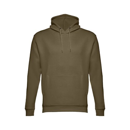 verde militar THC PHOENIX. Sudadera unisex, con capucha