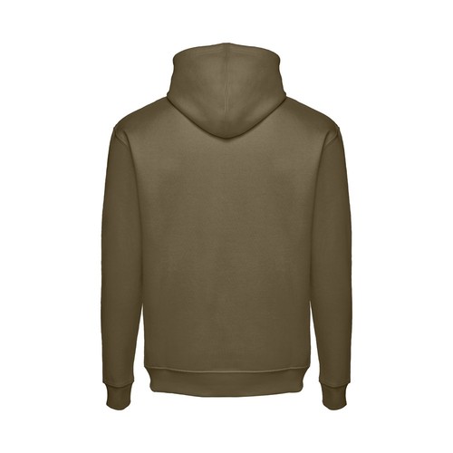 verde militar THC PHOENIX. Sudadera unisex, con capucha