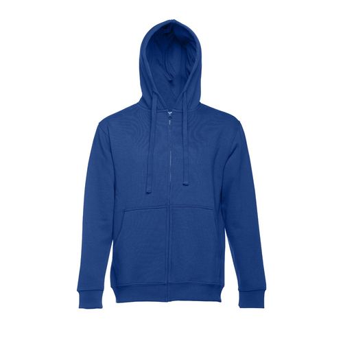 azulón THC AMSTERDAM. Sudadera para hombre, con cremallera y capucha