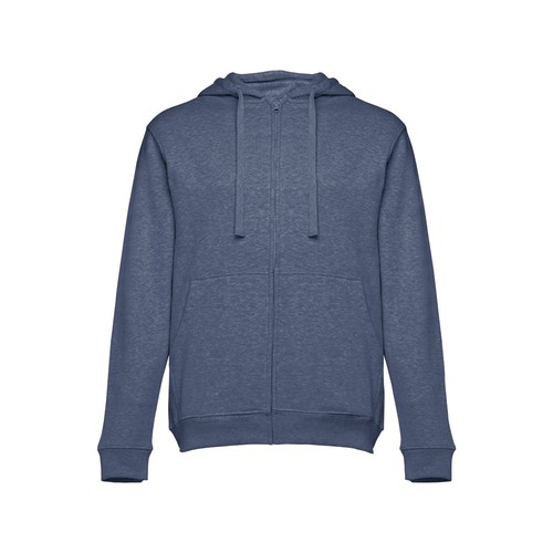 azul chiné THC AMSTERDAM. Sudadera para hombre, con cremallera y capucha