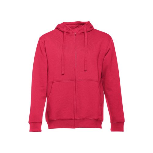 red THC AMSTERDAM. Sudadera para hombre, con cremallera y capucha