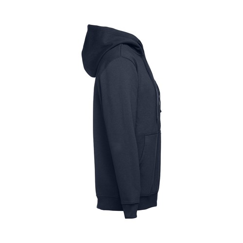 azul marino THC AMSTERDAM. Sudadera para hombre, con cremallera y capucha