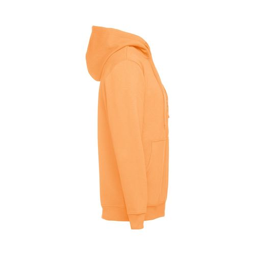 coral THC AMSTERDAM. Sudadera para hombre, con cremallera y capucha