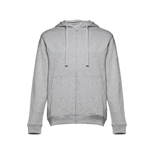 moteado gris claro THC AMSTERDAM. Sudadera para hombre, con cremallera y capucha