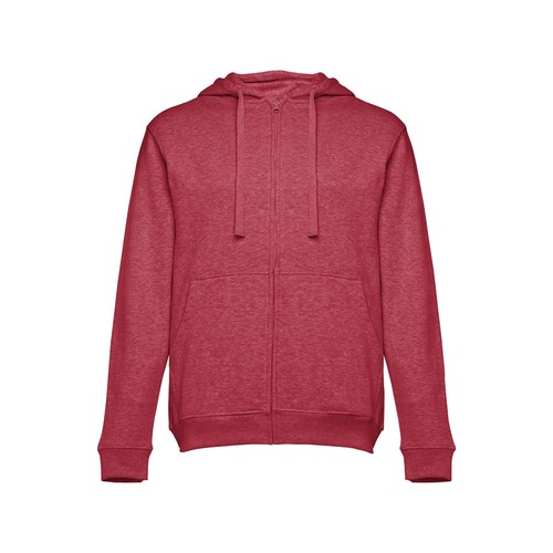 rojo chiné THC AMSTERDAM. Sudadera para hombre, con cremallera y capucha