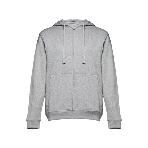 moteado gris claro THC AMSTERDAM. Sudadera para hombre, con cremallera y capucha